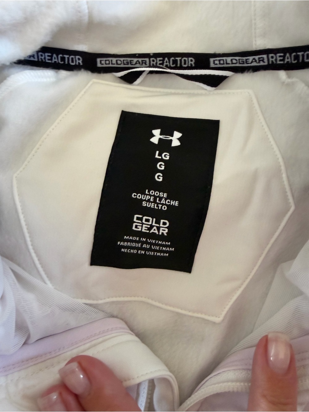 Under Armour Women’s White & Light purple -Zip Jacket - Picture 3 of 3